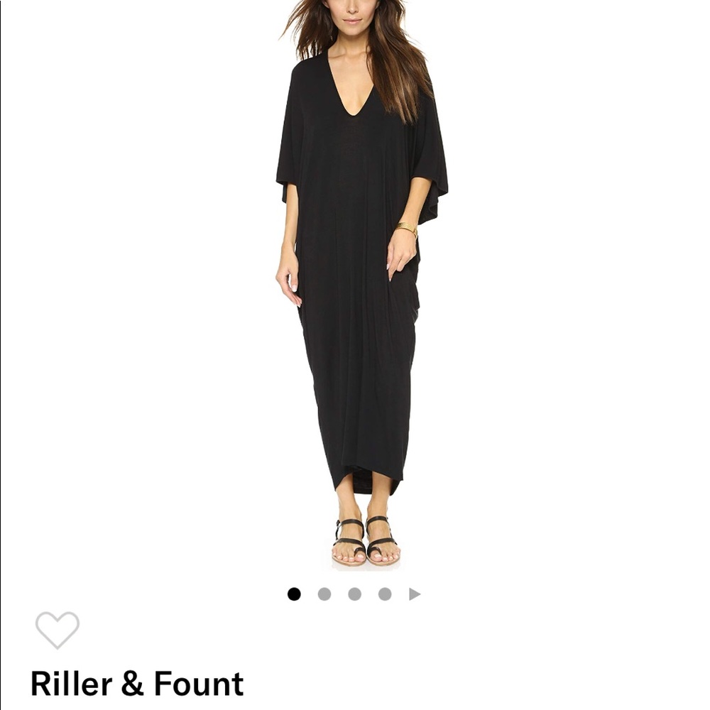 Black caftan dress